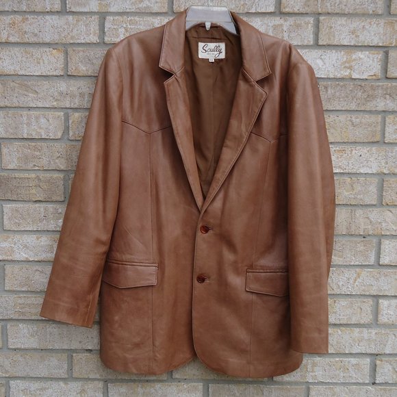 Scully Other - SIZE 44. SCULLY brown genuine leather blazer jacket.